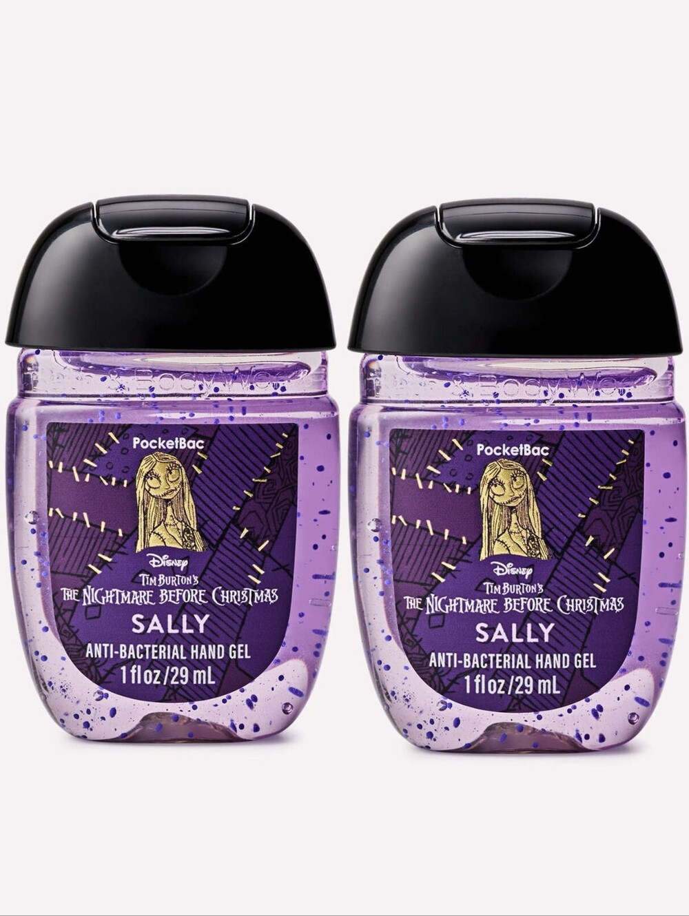 Bath Body Works Nightmare Before Christmas Sally Pocketbac Hand Gel Set of 2 NEW